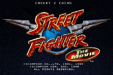 Street Fighter: The Movie (v1.12) Title Screen